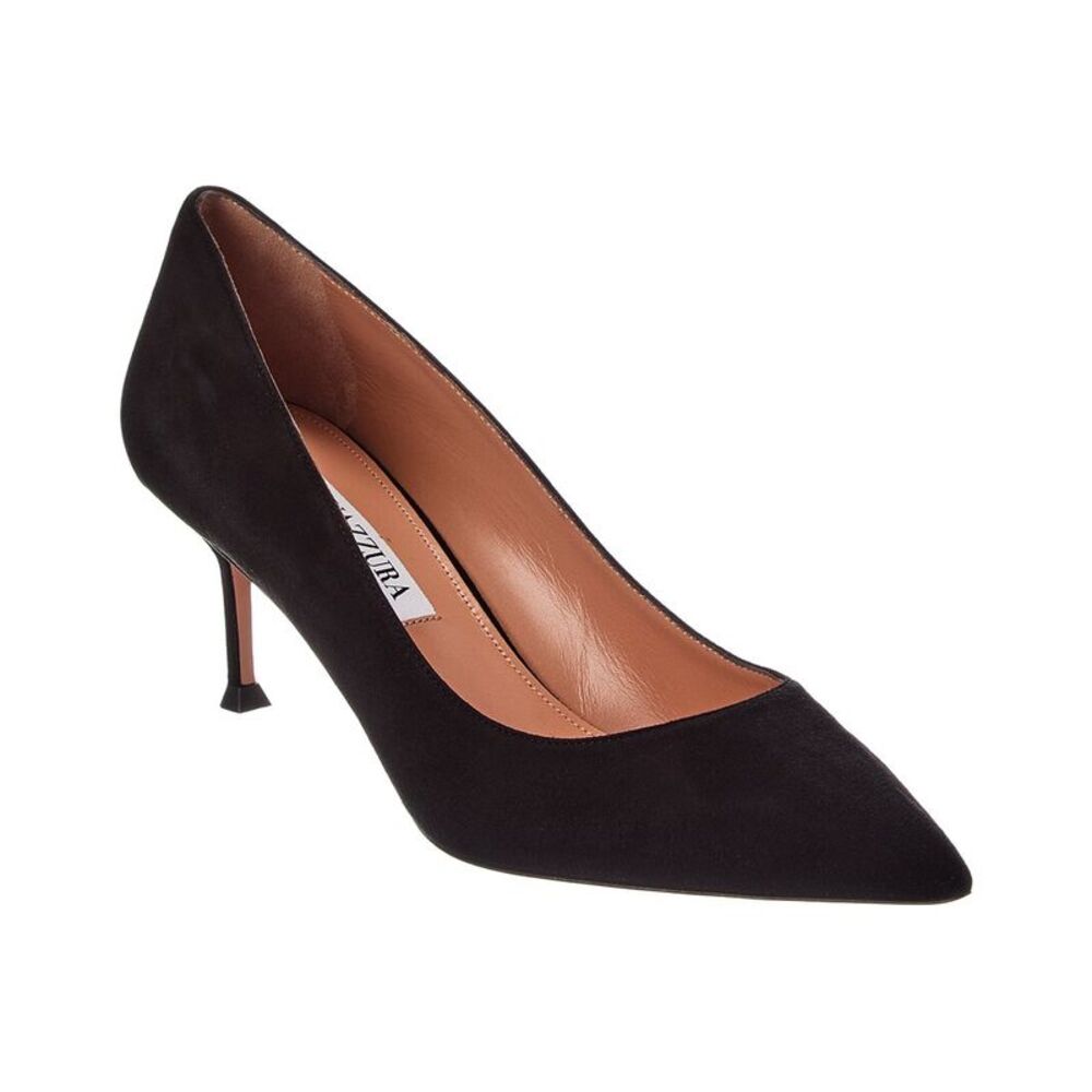 Aquazzura Suede Pump, Black